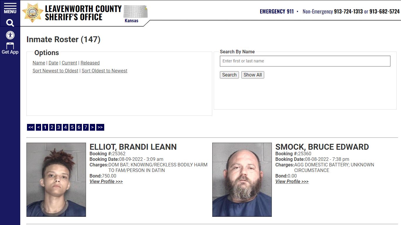 Inmate Roster - Current Inmates Booking Date Descending ...